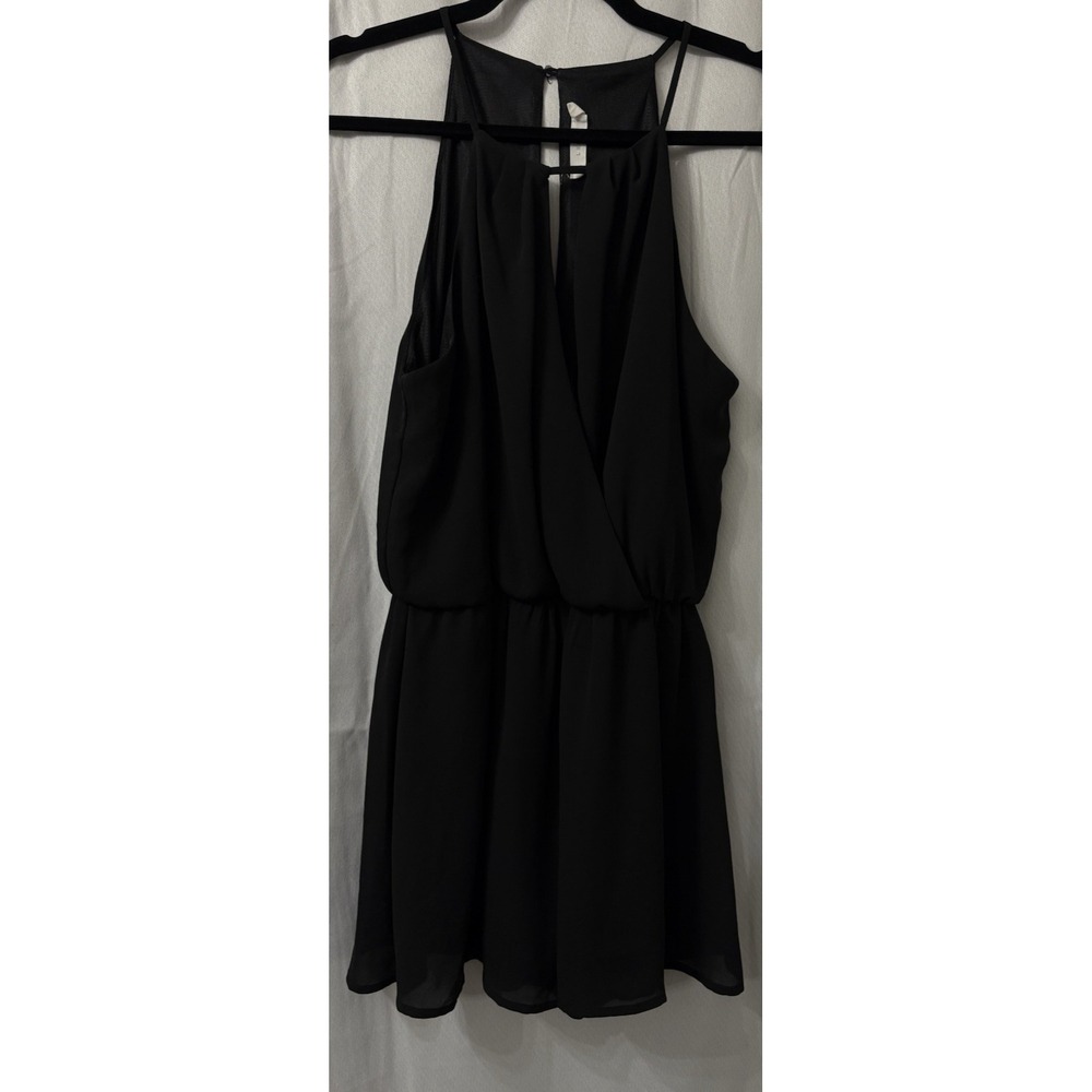 Lush‎ Skater Dress Sleeveless Black Size Large
